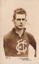 1923 Magpie Portraits of Our Leading Footballers #48 Stewart McLatchie Front